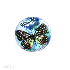 Hot products decorative butterfly picture glass fridge magnet