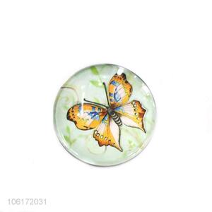 Bulk price butterfly design dome glass fridge magnet