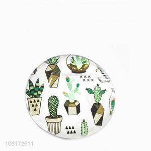 Superior quality decorative cactus picture glass fridge magnet