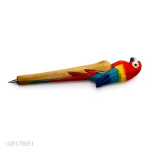 Cheap and High Quality Hand Engraving Wooden Animal Ballpoint-pen
