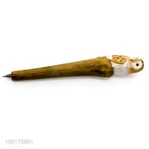 Bottom Price Wooden Animals Head Ballpoint Pen