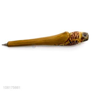 Competitive Price Hand Carved Wooden Animal Ballpoint Pen