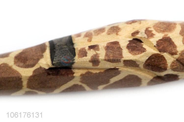 Promotional Gift Animal Head Wooden Ball-point Pen