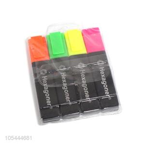 Wholesale 4pcs colorful highlighter fluorescent highlighter marker pen