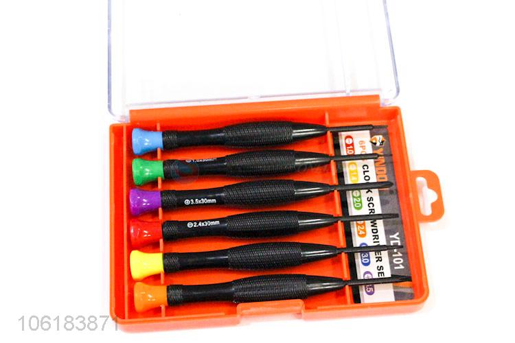 China manufacturer 6pcs hand tools professional screwdriver set