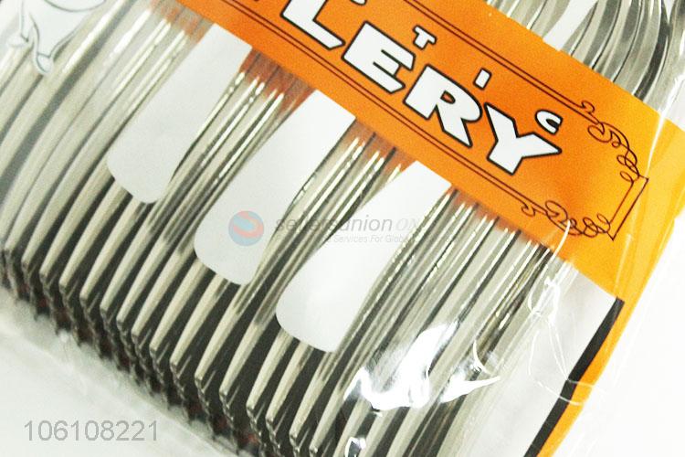 Factory price 24pcs disposable plastic dinner spoons