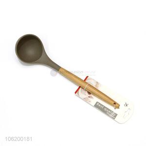 Good Quality Oak Wood Handle Ladle Soup Spoon Kitchen Ladle