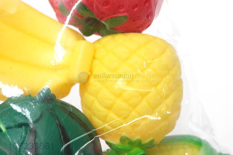 Lowest Price 5Pcs Set Silicone Baby Fruit Bath Tub Squirt Toys For Kids