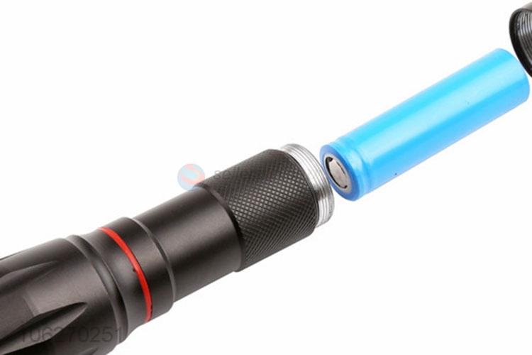 New design retractable fluorescent aluminum alloy led flashlight