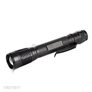 Bottom price practical powerful aluminum alloy clip flashlight
