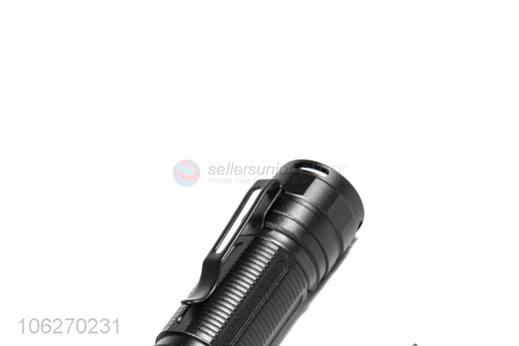 Hot sale strong light aluminum alloy led clip flashlight