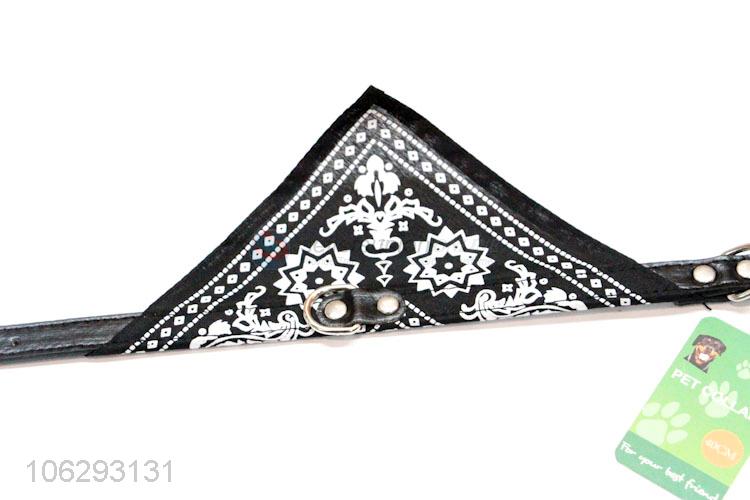 Wholesale PU Pet Collars With Bandanas