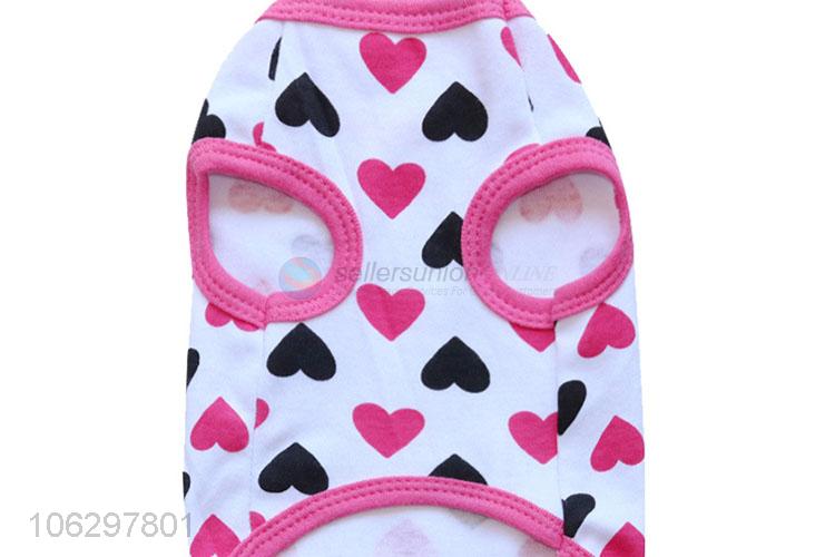 Fashion Heart Pattern Cotton Pet Clothes