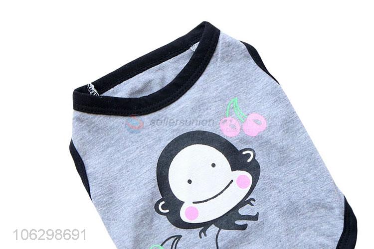 Best Quality Cartoon Pattern Cotton Tank Top For Pet