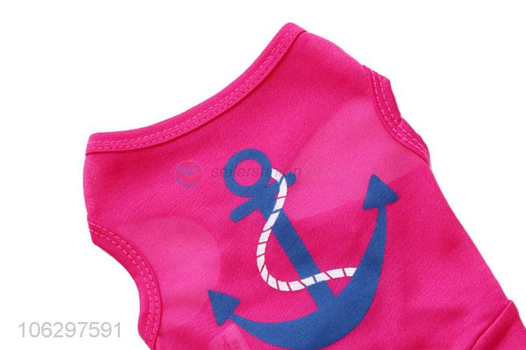 Fashion Boat Anchor Pattern Cotton Pet Clothes