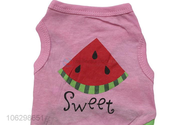 Custom Watermelon Pattern Cotton Pet Vest