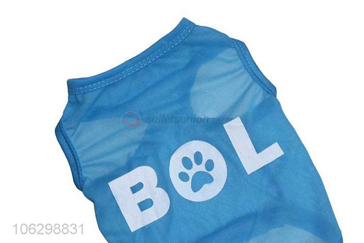 Wholesale Colorful Pet Cotton Vest Fashion Pet Clothes