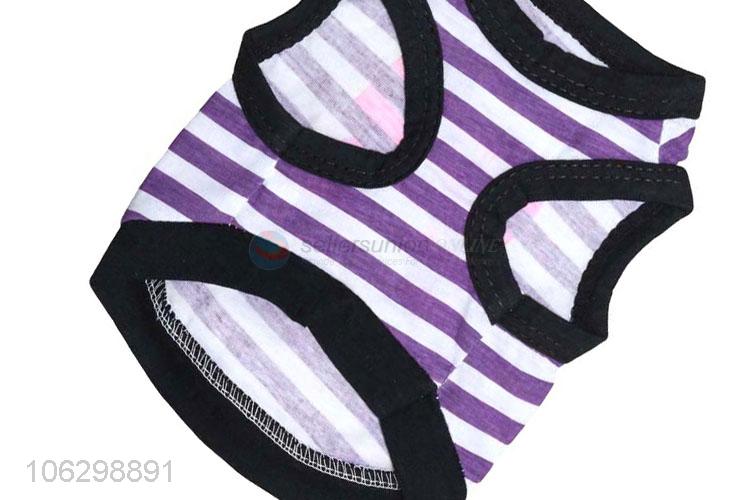 Fashion Stripe Cotton Dog Vest Pet Clothes