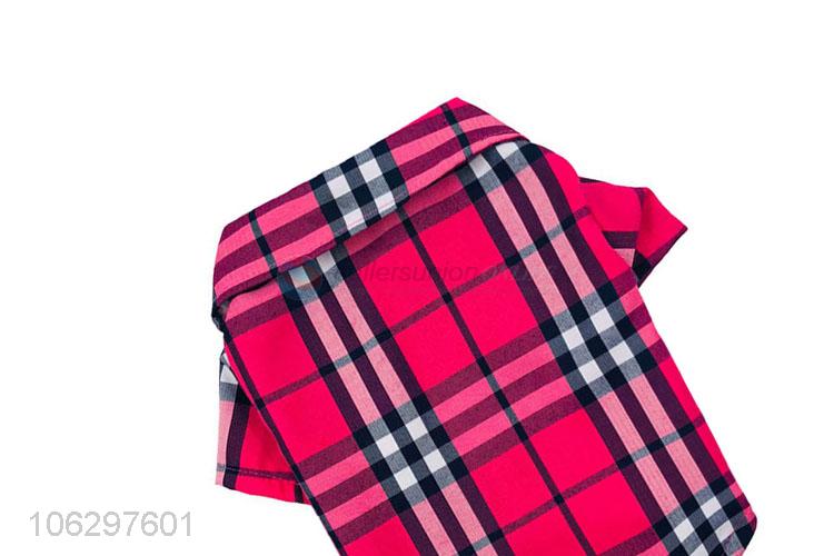 Good Quality Cotton Plaid Shirt For Pet