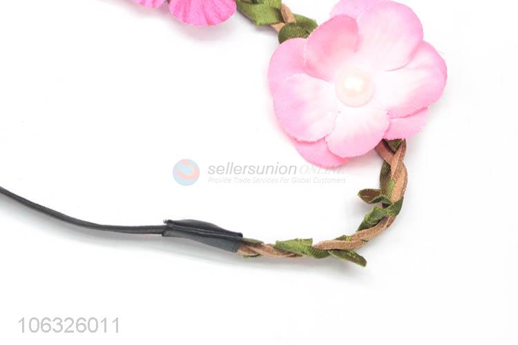 Factory Sell Hair Accessories Flower Headband For Girls