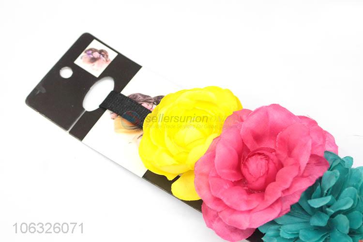 New Funky Flower Decorative Garland Elastic Floral Headband