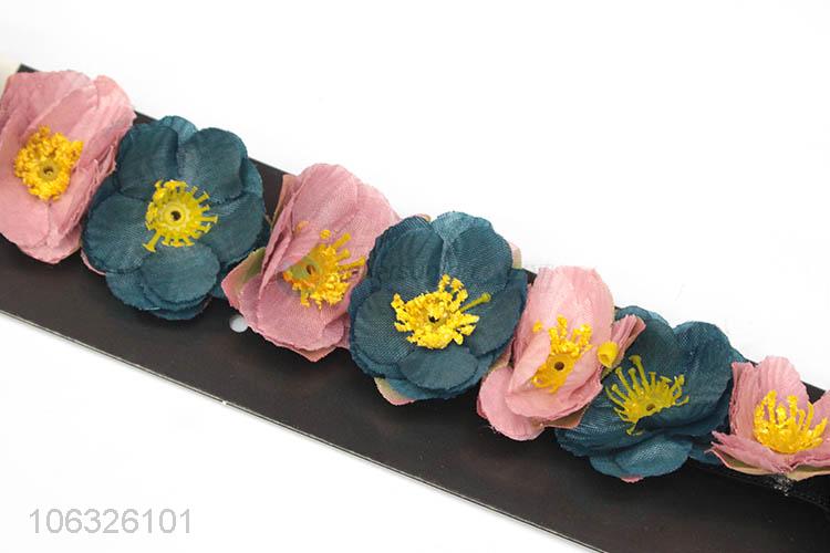 Wholesale Flower Hair Accessories Elastic Headband