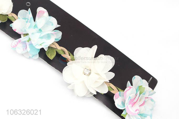 Colorful Flower Headband Hair Accessory For Girls