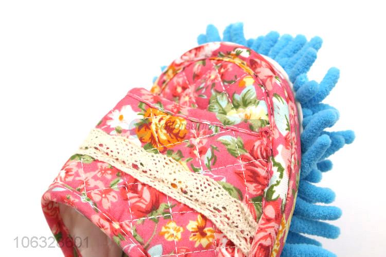 Cheap Wholesale Chenille Floor House Lazy Footwear Home Cleaning Slippers