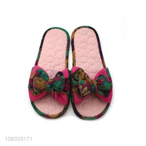 Best Sale Home Indoor Non-Slip Linen Open Toe Slippers