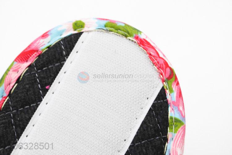 Factory Sell House Slippers Cotton Cloth Printing Slippers