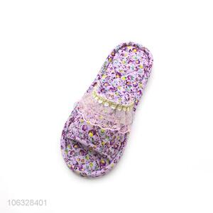 Premium Quality Cotton Fabric Slipper Open Toe Slippers