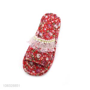 New Home Cotton Cloth Slipper Open Toe Indoor Slipper