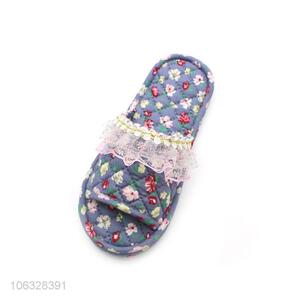 New Model Indoor Comfort Cotton Fabric Slippers