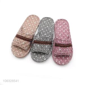 Latest Design Indoor Cotton Home Woman Slipper