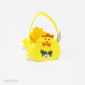 Hot Selling Promotional Chick Design Felt Christmas Basket