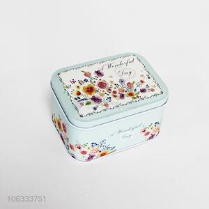 Credible quality metal box tin cans storage box for candy