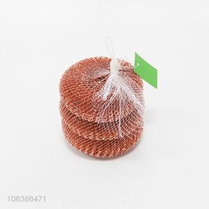 Low price kitchen supplies copper plated mesh cleaning balls/scrubbers