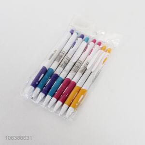 Best price school stationery 8pcs plastic ball-point pen