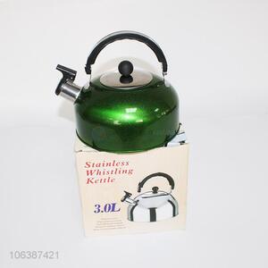 High quality 3L stainless iron material whistling kettle