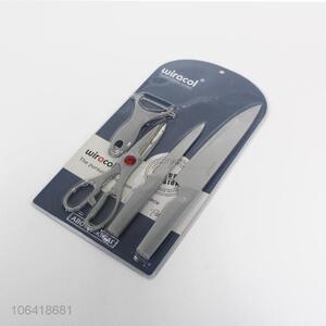 Good quality household kitchen tool set peeler scissor fruit knife