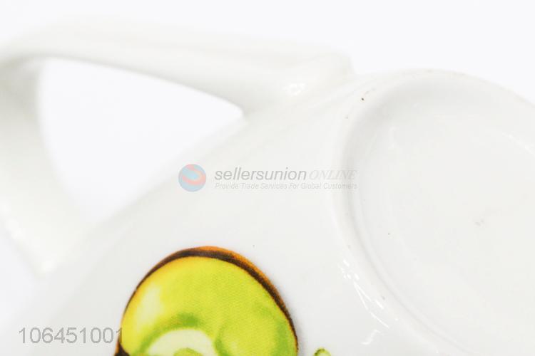 Top grade fruit decal ceramic mug with handle