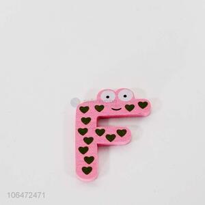 Custom lovely creative alphabets letter wood fridge magnet