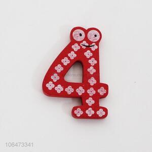 New Design Wooden Number Fridge Magnet