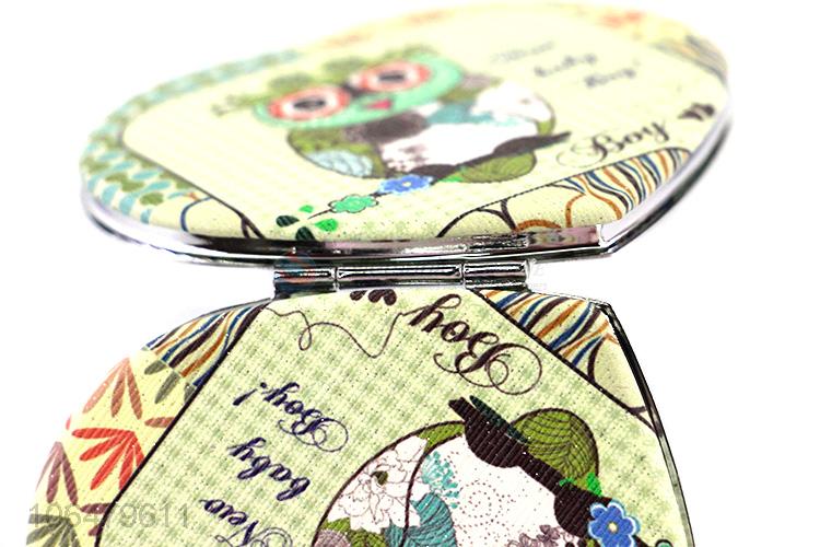 Custom Heart Shape Two-Sided Foldable Makeup Mirror