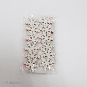 New Popular 12PCS Wooden Snowflake Shape Christmas Decoration Clips