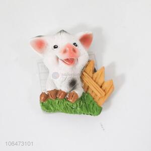 Factory Supply Pig Shape Resin Fridge Magnet