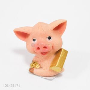 Newest Cartoon Pig Resin Crafts Fashion Decoration