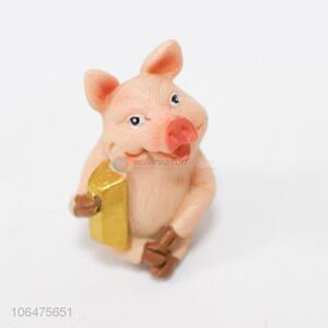 Popular Pig Shape Decoration Crafts Resin Crafts