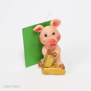 Wholesale Cartoon Pig Shape Resin Decoration