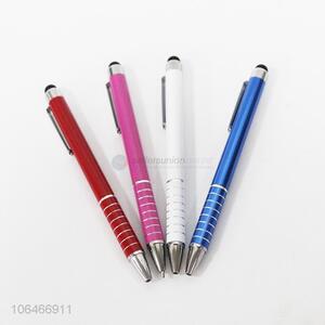 Cheap promotional metal ball-point pen with stylus touch